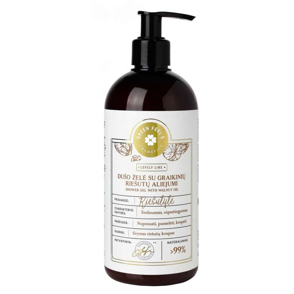 Green Feel's Shower Gel with Natural Walnut Oil – 400 ml